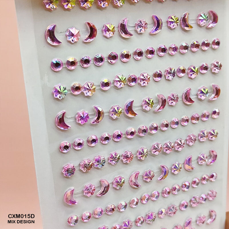 Cxm015D Gem Stones Stay Crtstal Sticker