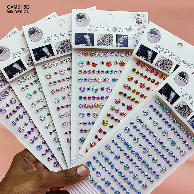 Cxm015D Gem Stones Stay Crtstal Sticker
