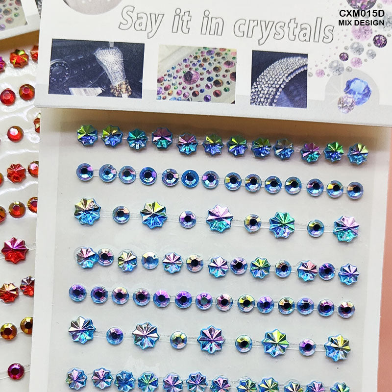 Cxm015D Gem Stones Stay Crtstal Sticker