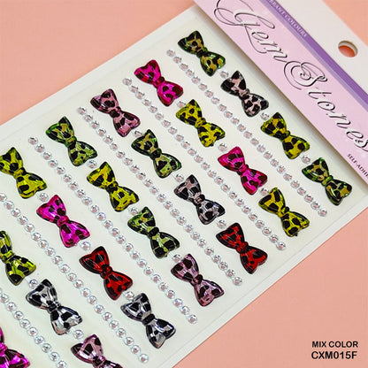 Gift To Love | Gem Stones Bow Sticker | Code : CXM015F