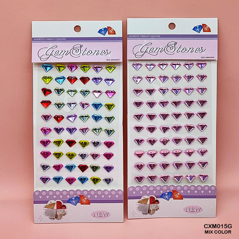 Gift To Love | Gem Stones Diamond Shape Sticker | Code : CXM015G