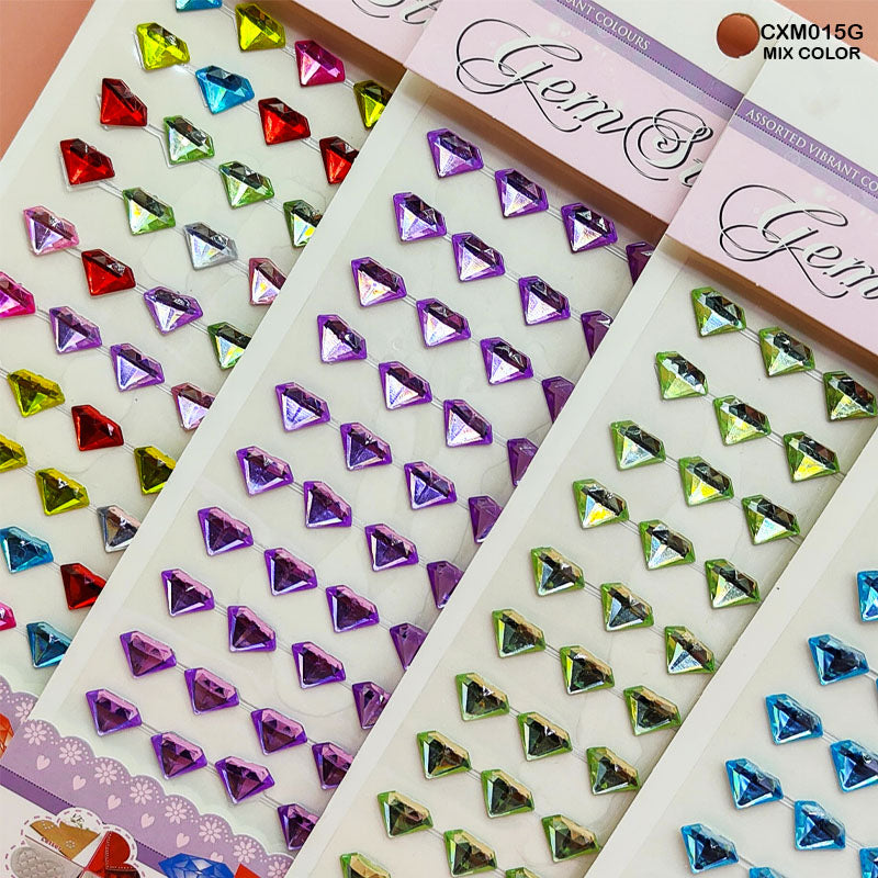 Gift To Love | Gem Stones Diamond Shape Sticker | Code : CXM015G