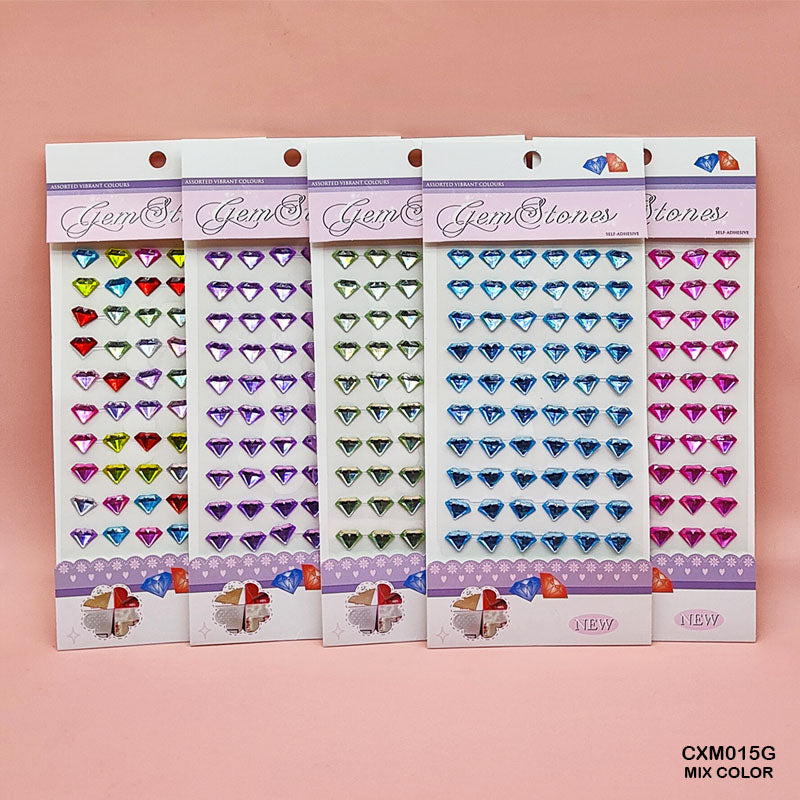 Gift To Love | Gem Stones Diamond Shape Sticker | Code : CXM015G