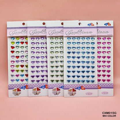 Gift To Love | Gem Stones Diamond Shape Sticker | Code : CXM015G