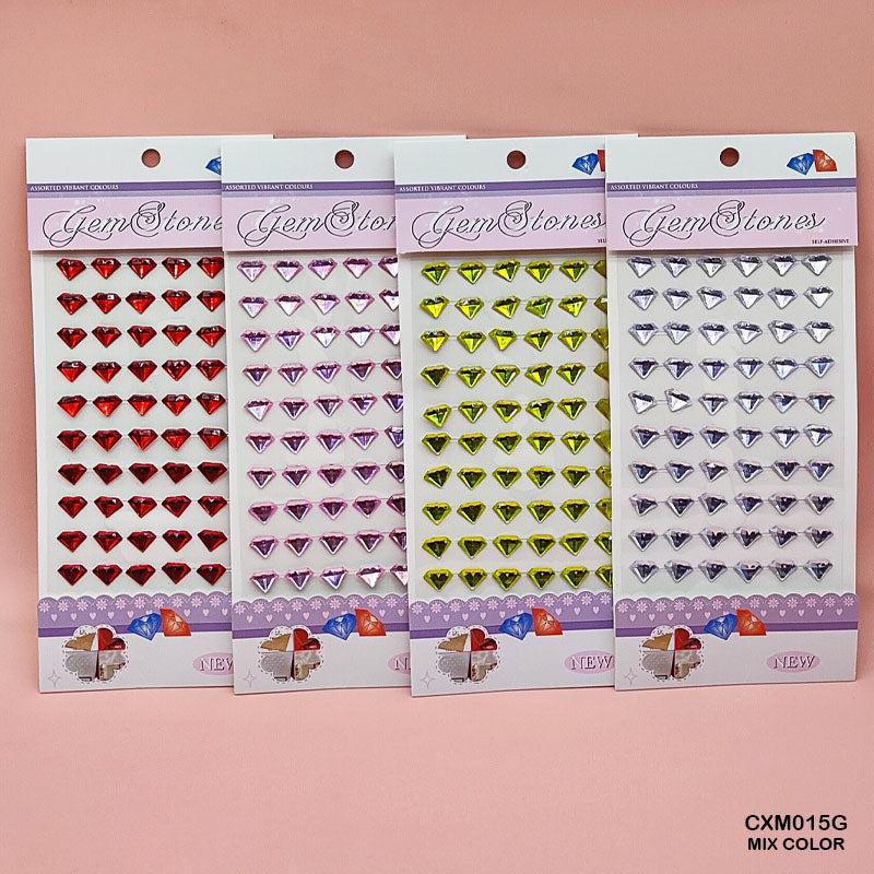 Gift To Love | Gem Stones Diamond Shape Sticker | Code : CXM015G