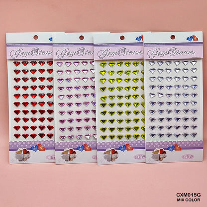 Gift To Love | Gem Stones Diamond Shape Sticker | Code : CXM015G