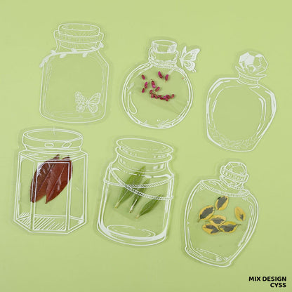 Gift To Love | World In Bottle Collage Card | Pcs : 16 Piece | Code : CYSS