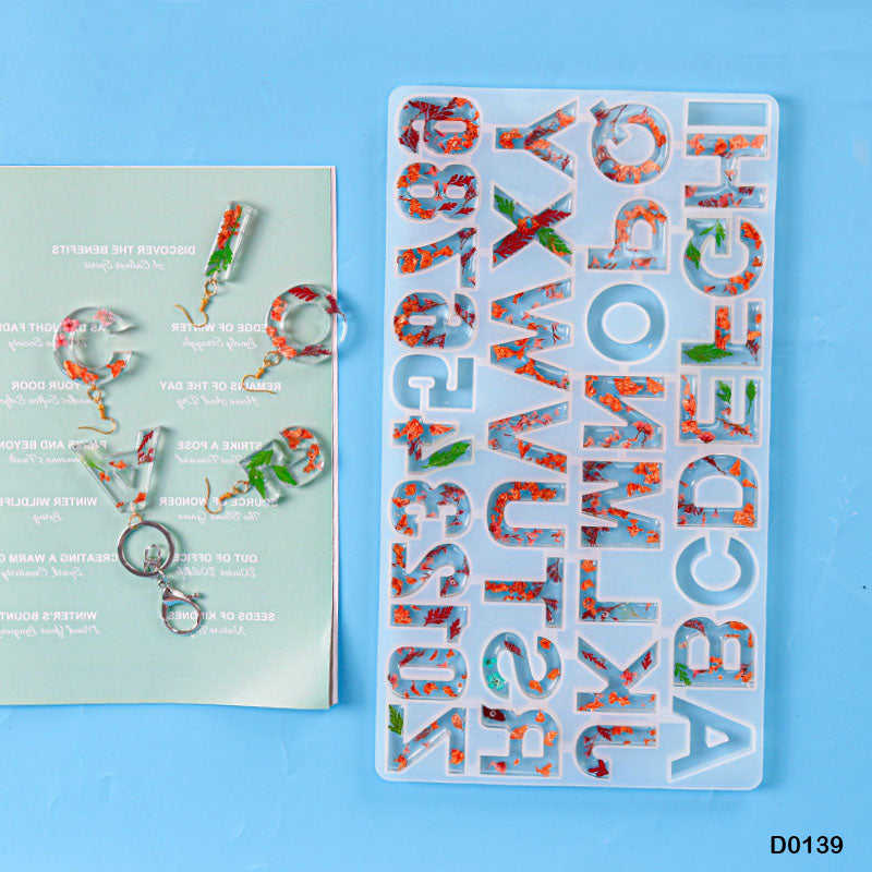Gift To Love | Silicon Mold Alphabet Shapes | Code : D0139