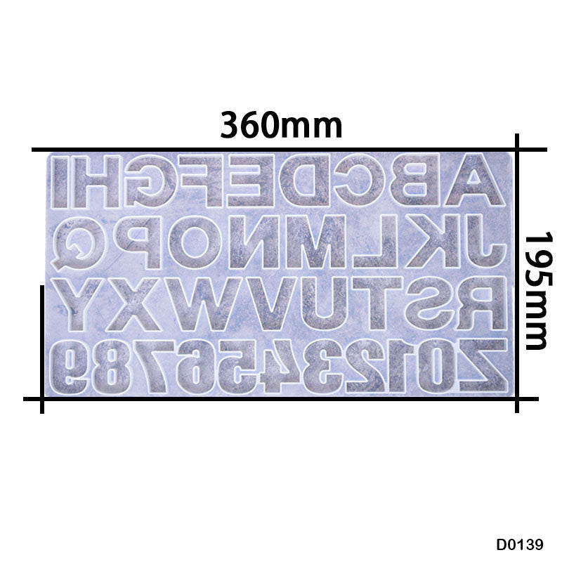 Silicon Mold Alphabet shapes