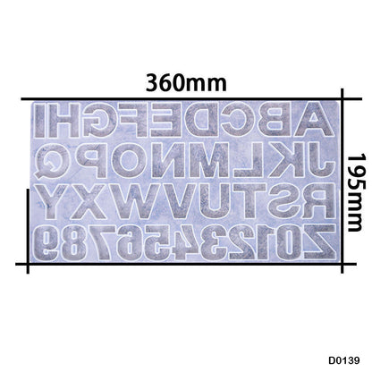 Gift To Love | Silicon Mold Alphabet Shapes | Code : D0139