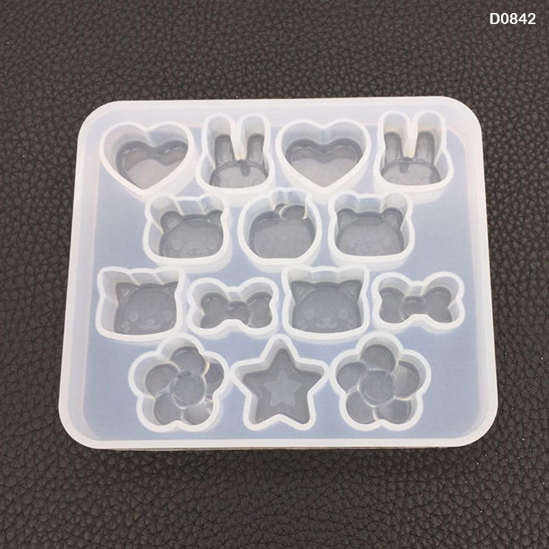 Silicon Mold Star & Heart 14 Mix Shape