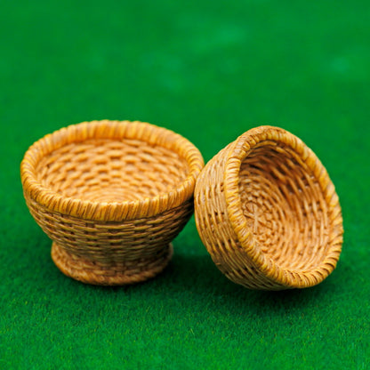 Gift To Love | Miniature Model Bamboos Basket Set | Pcs : 2 Pcs | Code : D1580-B