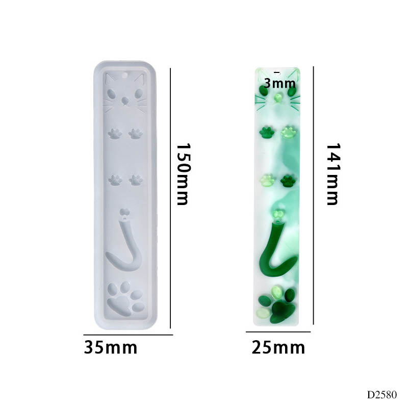 D2580 Silicon Bookmark Mold