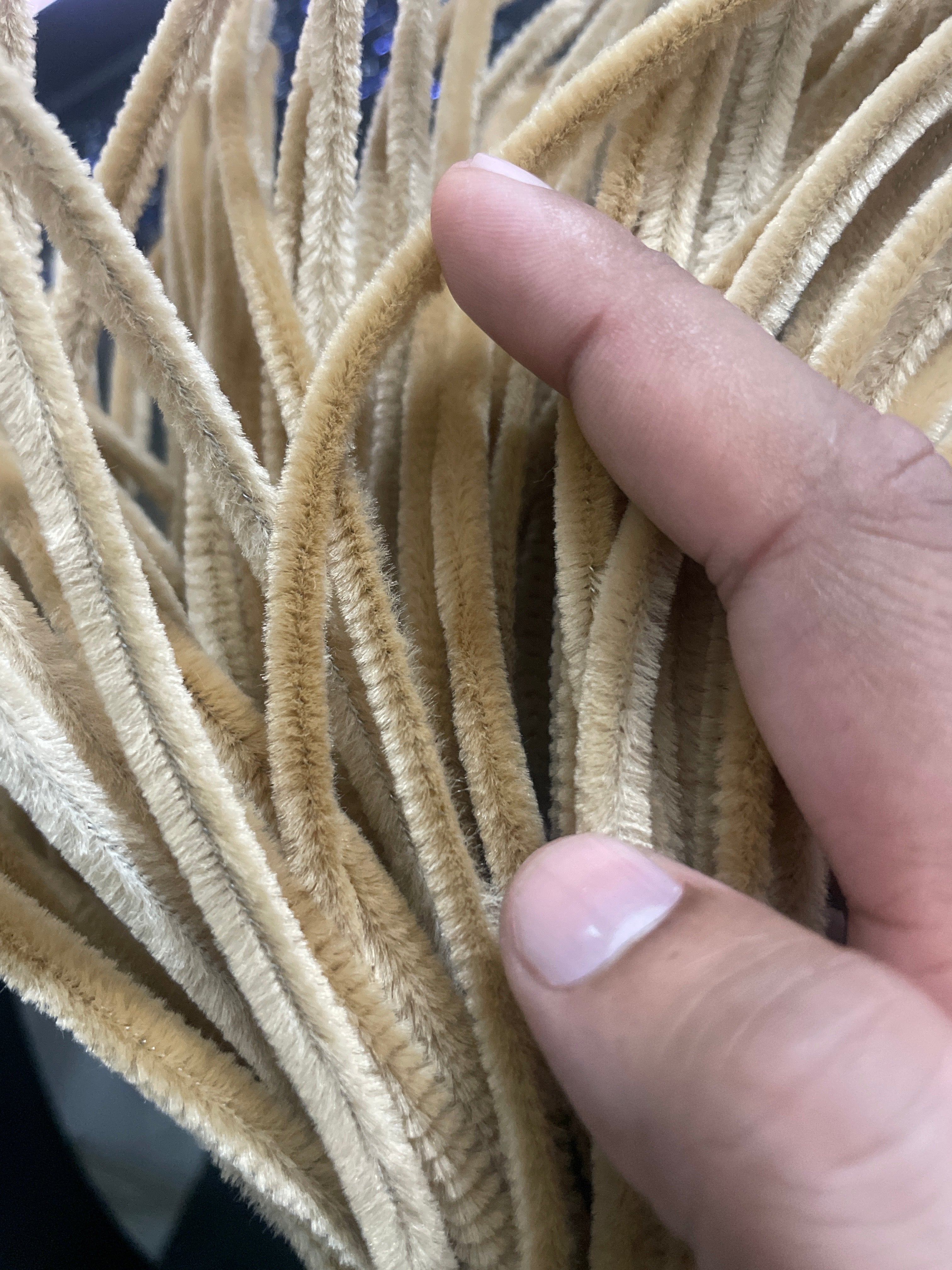 Pipe Cleaner Plain 100 Pcs in 1 Pkt (Pastel Brown)