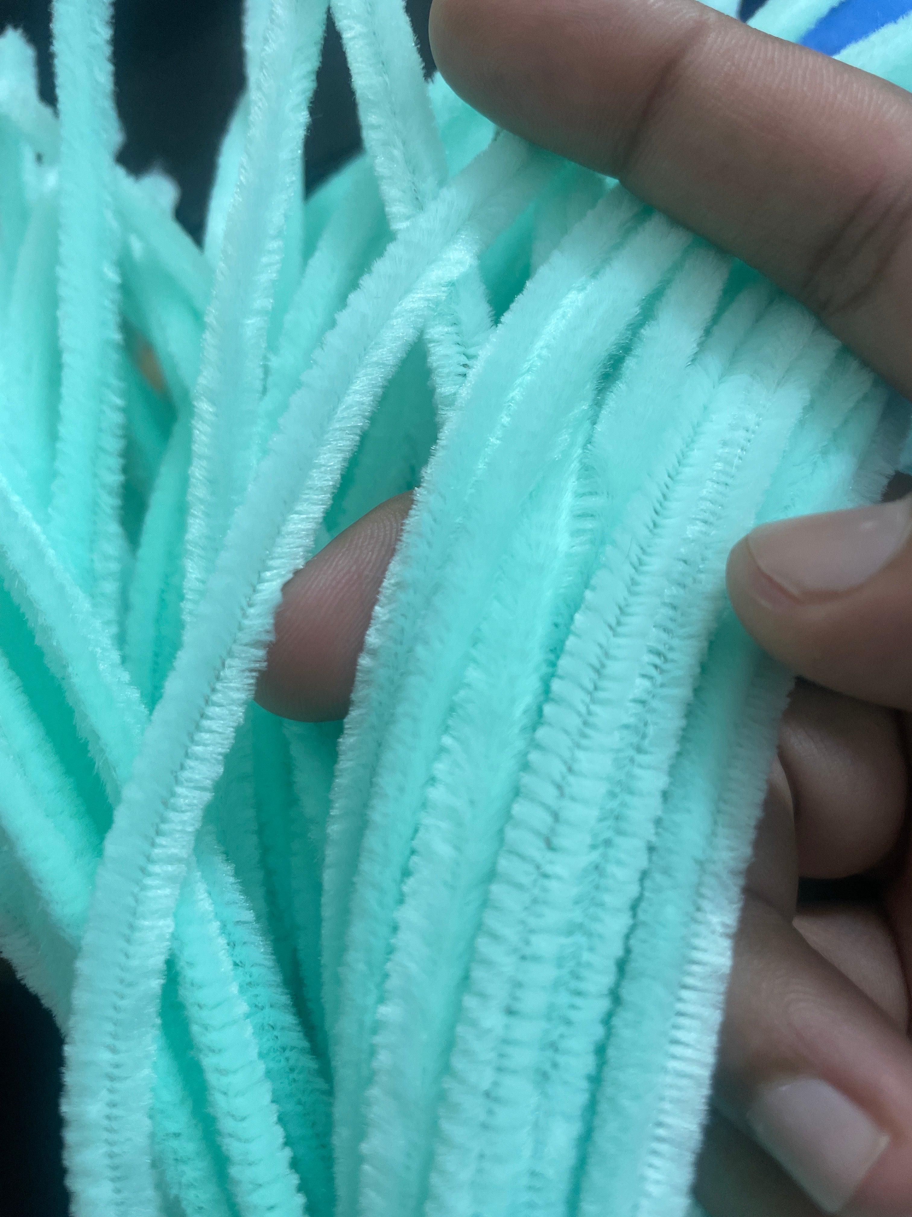 Pipe Cleaner Plain 100 Pcs in 1 Pkt (Pastel Green)