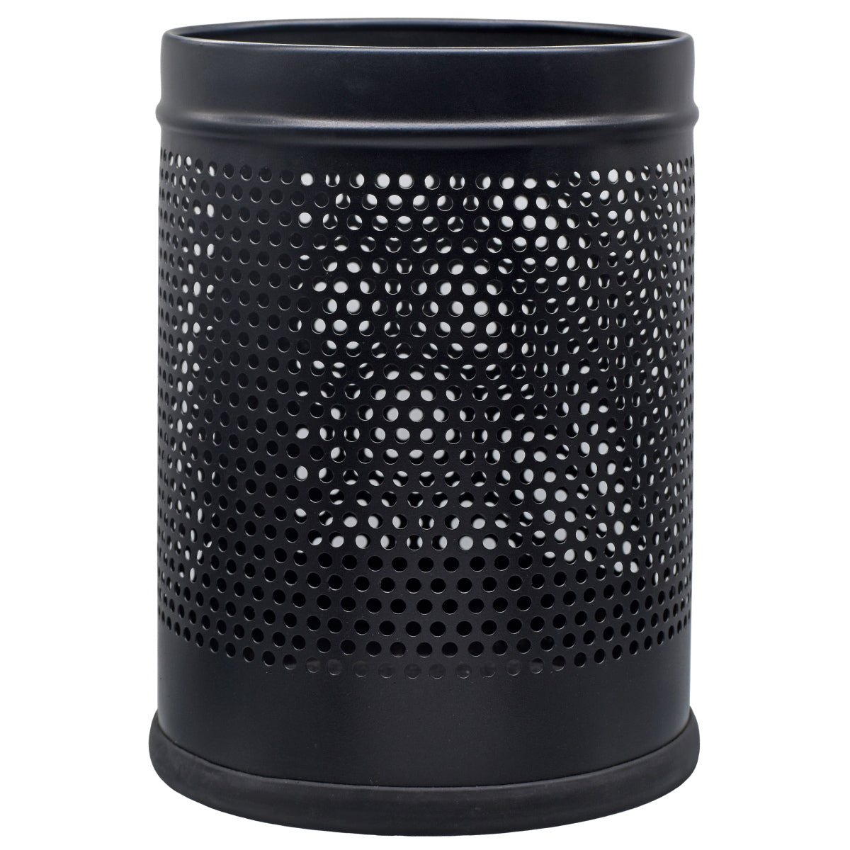 Gift To Love | Dust Bin Stainless Steel | Color : Black | Size : 7 X 10 | Code : DBBK710