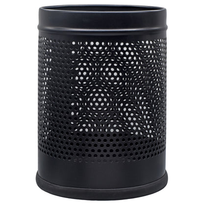 Gift To Love | Dust Bin Stainless Steel | Color : Black | Size : 7 X 10 | Code : DBBK710