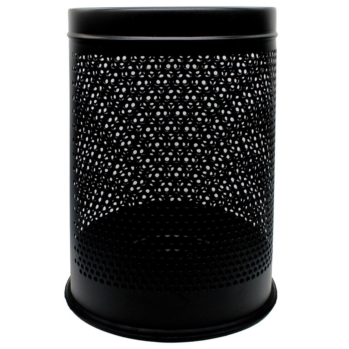 Gift To Love | Dust Bin Stainless Steel | Color : Black | Size : 8 X 12 | Code : DBBK812