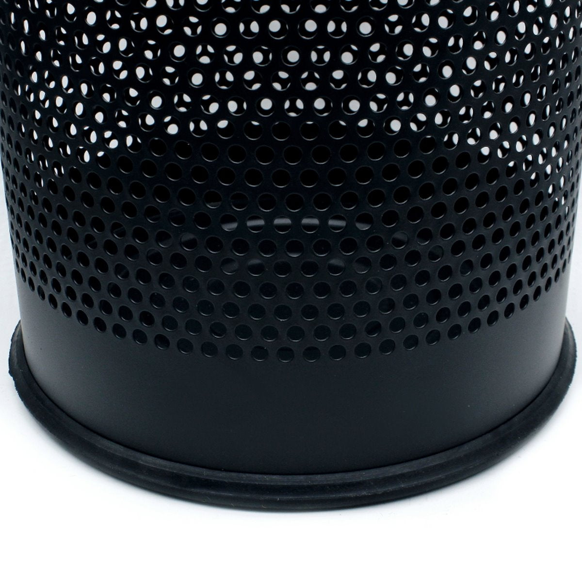Gift To Love | Dust Bin Stainless Steel | Color : Black | Size : 8 X 12 | Code : DBBK812