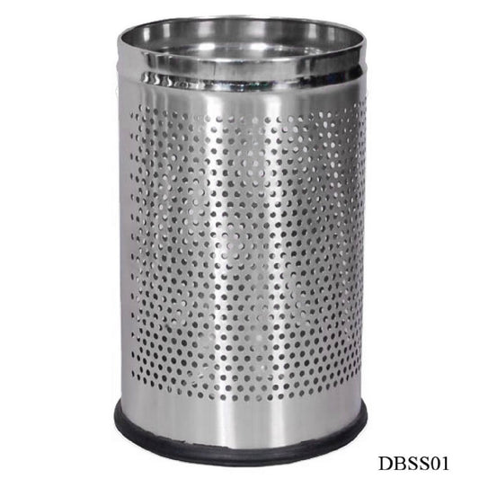Gift To Love | Dust Bin Stainless Steel Hamper Bin | Size : 8 X 12 | Code : DBSS01