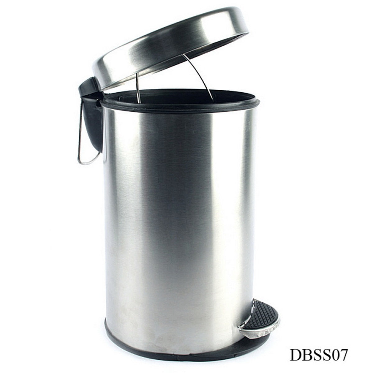 Gift To Love | Dust Bin Stainless Steel Paddle Bin | Size : 10 X 15 | Pcs : 11 Lt | Code : DBSS07PL