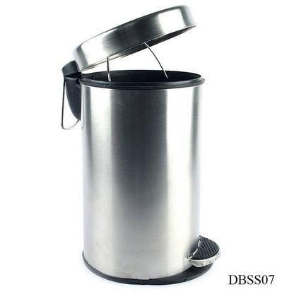 Gift To Love | Dust Bin Stainless Steel Paddle Bin | Size : 10 X 15 | Pcs : 11 Lt | Code : DBSS07PL