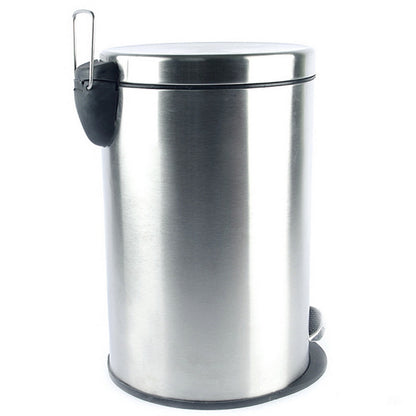 Gift To Love | Dust Bin Stainless Steel Paddle Bin | Size : 10 X 15 | Pcs : 11 Lt | Code : DBSS07PL