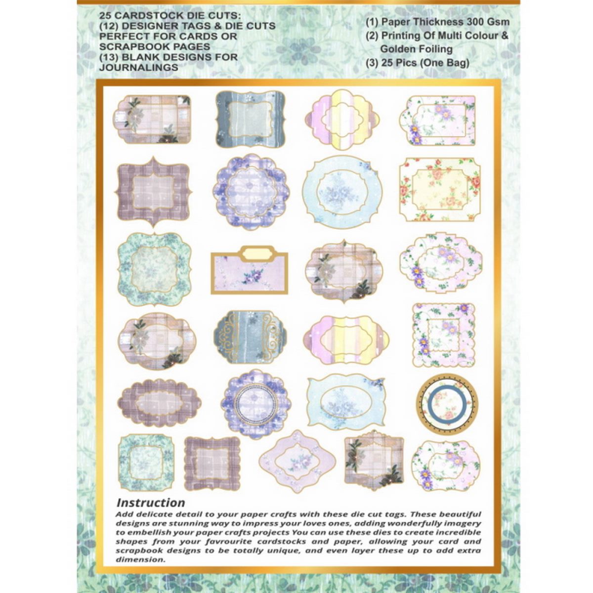 Gift To Love | Die Cut & Tags Beautiful Flower | Code : DCTBF-1