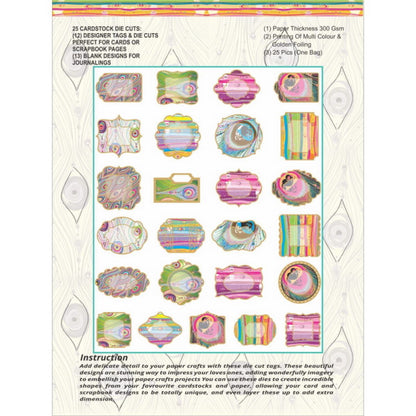 Gift To Love | Die Cut & Tags Peacock Collection | Code : DCTPC-1