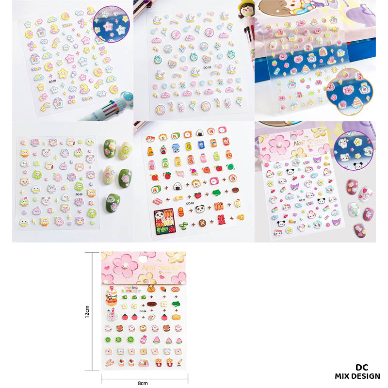 Dc 5D Creative Nail Stickers