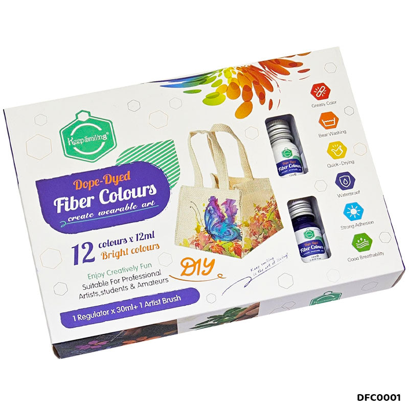Dfc0001 Fiber Colours 12 Color
