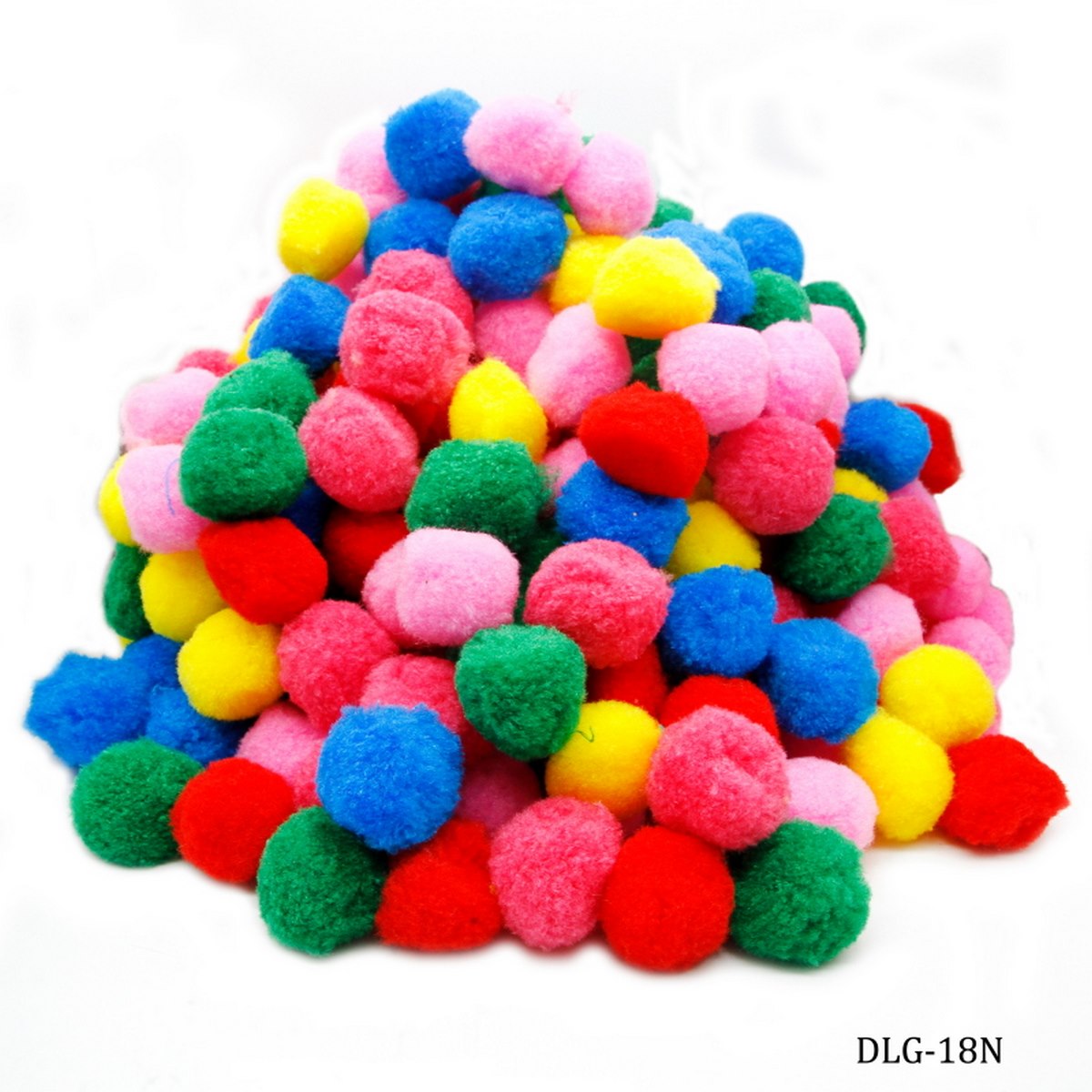 Gift To Love | Pom Pom Ball | Color : Pastel Colors | Size : 4 Cm | Pcs : 500 Pcs | Code : DLG-18N