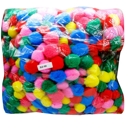 Gift To Love | Pom Pom Ball | Color : Pastel Colors | Size : 4 Cm | Pcs : 500 Pcs | Code : DLG-18N