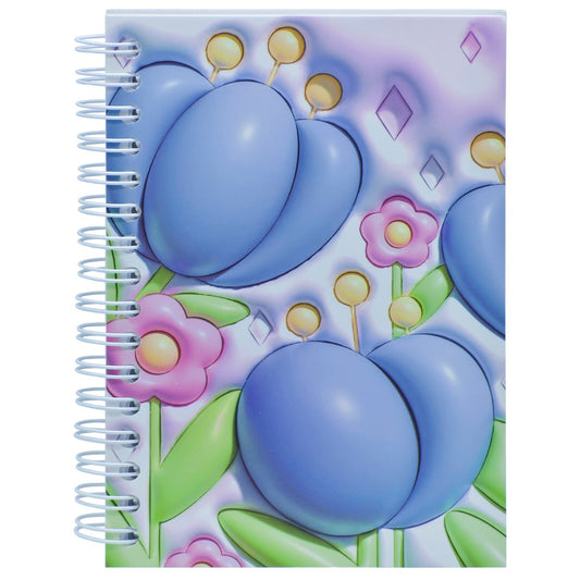 Gift To Love | Spiral Bound Notebook Diary Flower Print | Size : B6 | Code : DM-A6111