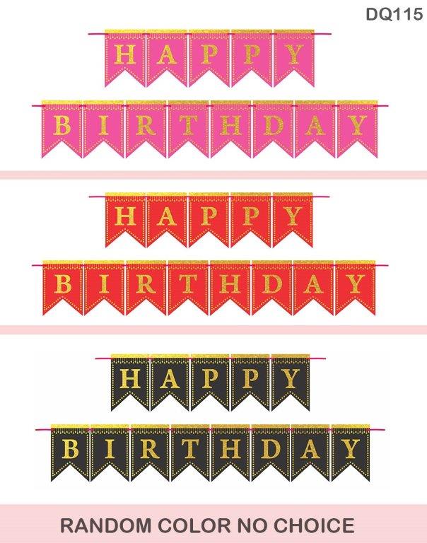 Gift To Love | Happy Birthday Glitter Banner | Code : DQ115