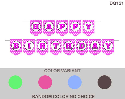 Gift To Love | Happy Birthday Polka Dot Banner | Code : DQ121