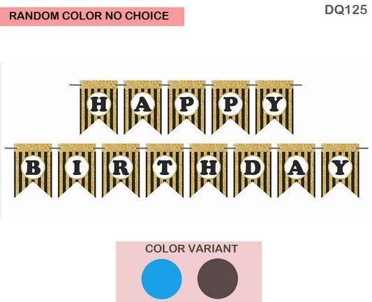 Gift To Love | Happy Birthday Glitter Line Banner | Code : DQ125