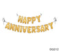 Gift To Love | Happy Anniversary Foil Print Banner | Code : DQ212