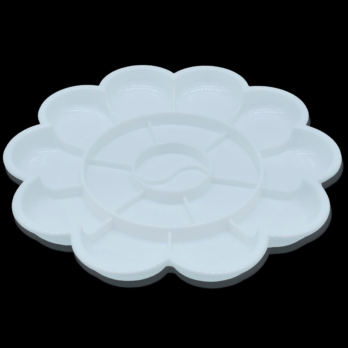 Gift To Love | Colour Mixing Plate Round Flower | Size : Medium | Code : DS404