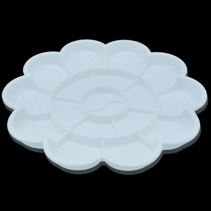 Gift To Love | Colour Mixing Plate Round Flower | Size : Medium | Code : DS404