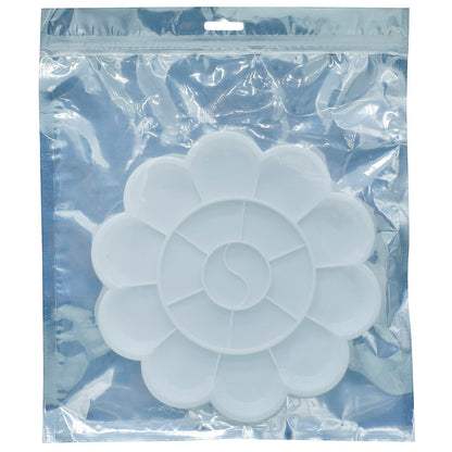 Gift To Love | Colour Mixing Plate Round Flower | Size : Medium | Code : DS404