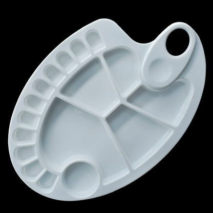 Gift To Love | Colour Mixing Plate Oval | Size : Medium | Code : DS407