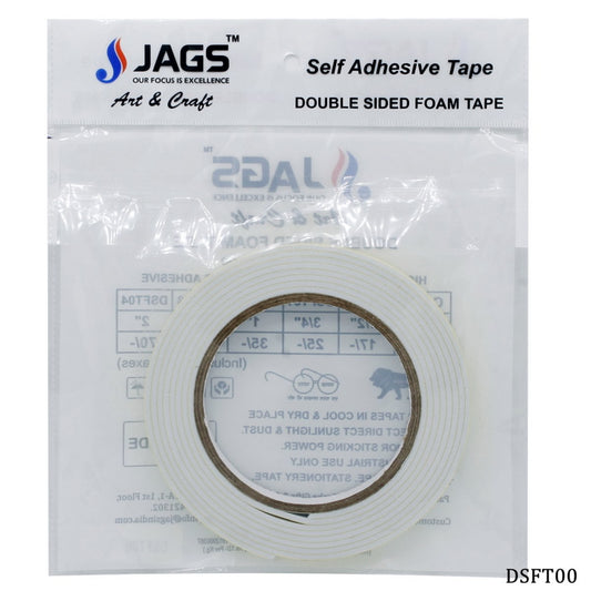 Gift To Love | Double Sided Foam Tape | Size : 2.5 Mtr X 12 Mm | Code : DSFT00