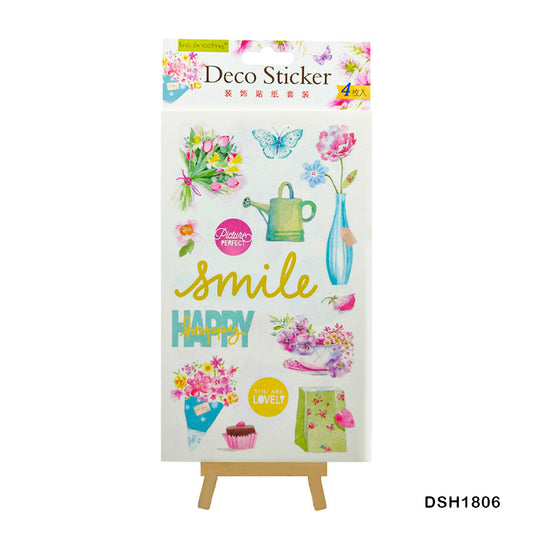 Gift To Love | Deco Sticker Eno | Pcs : 4 In 1 | Code : DSH1806