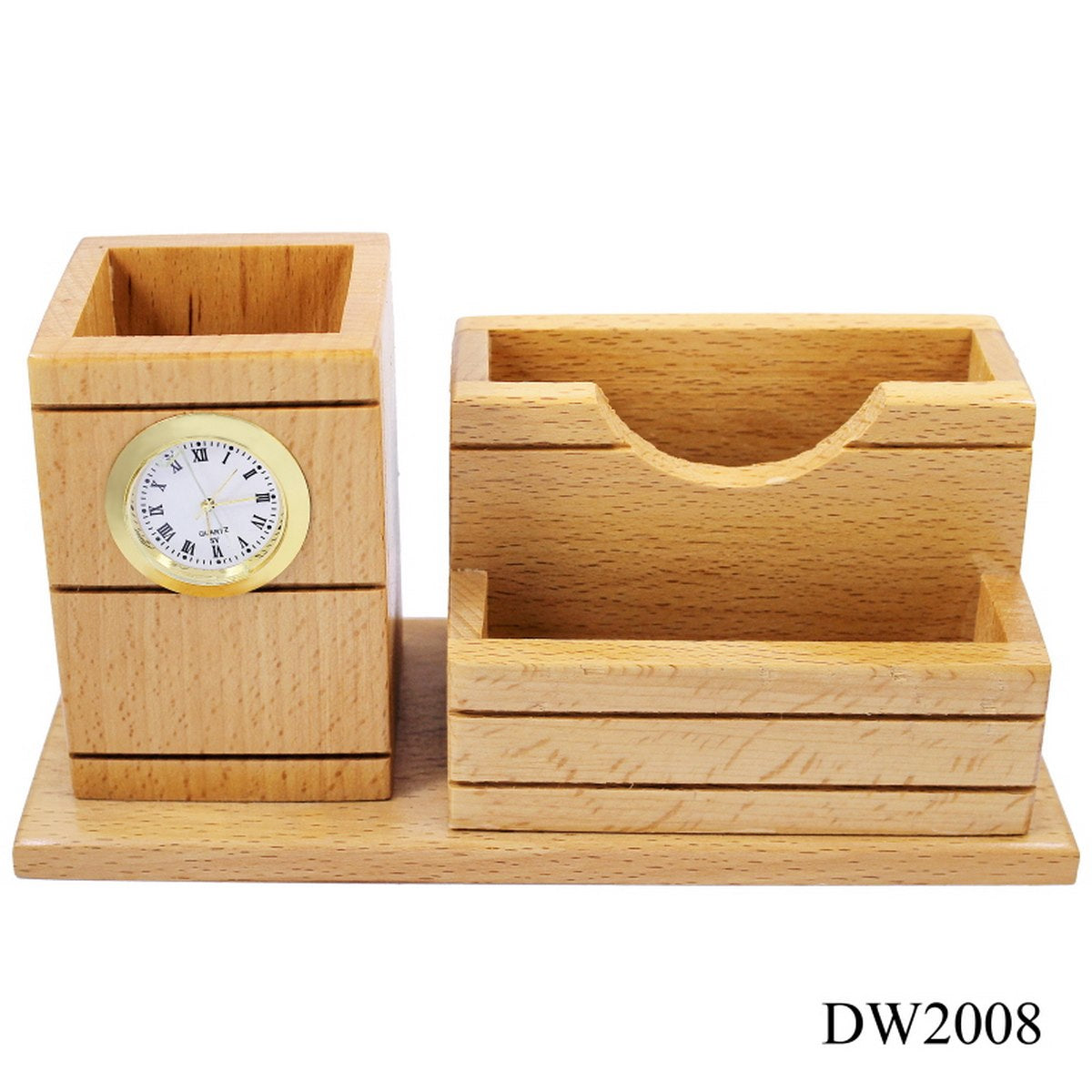 Gift To Love | Wooden Table  With Watch | Code : DW2008