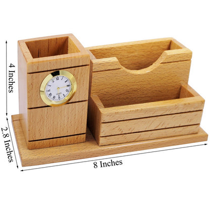 Gift To Love | Wooden Table  With Watch | Code : DW2008