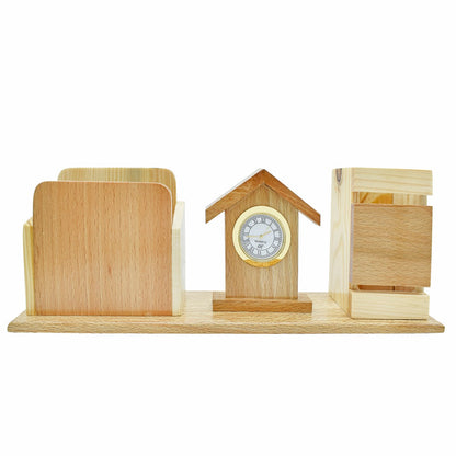Gift To Love | Wooden Table  Pen Stand And Mobile Holder | Code : DW5570