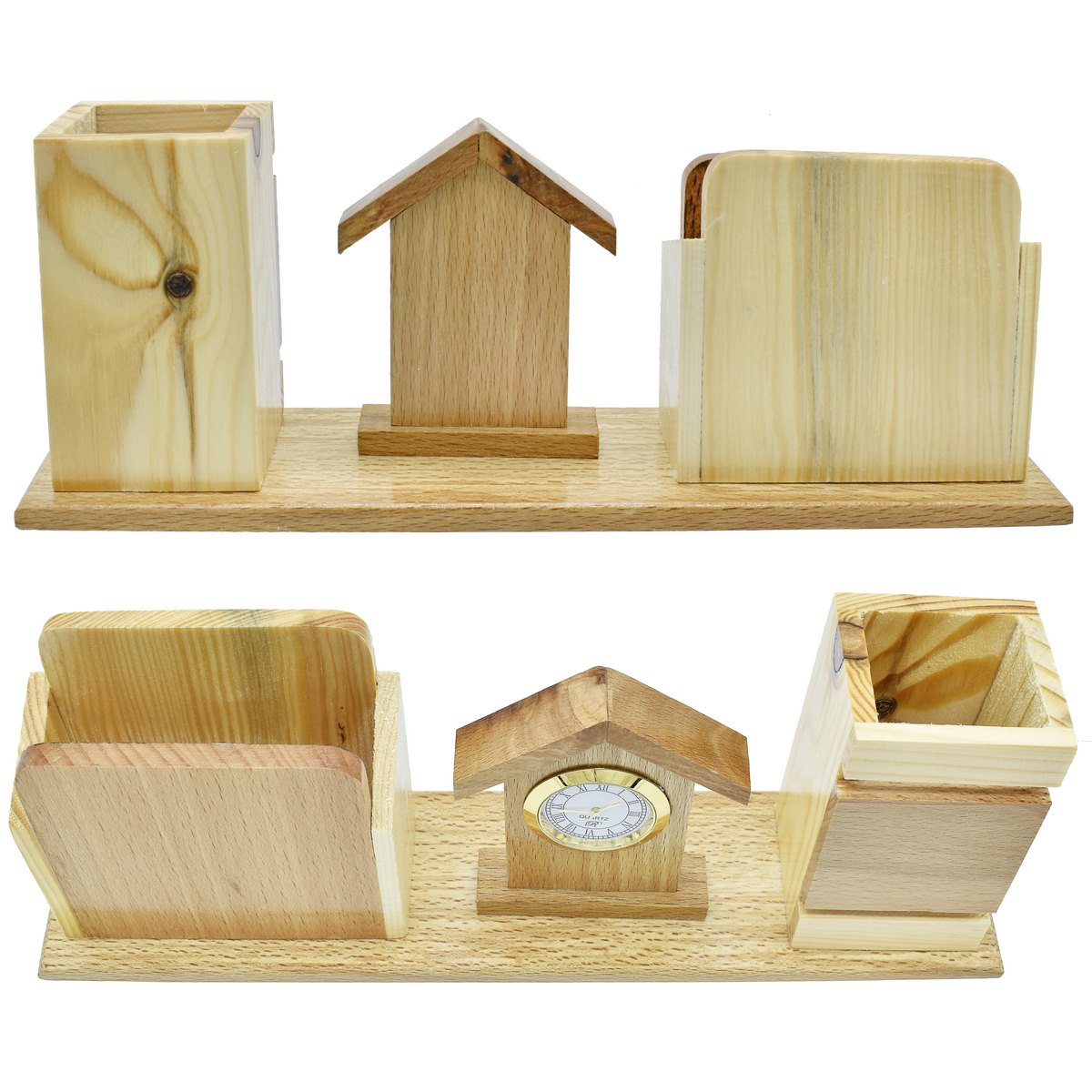Gift To Love | Wooden Table  Pen Stand And Mobile Holder | Code : DW5570