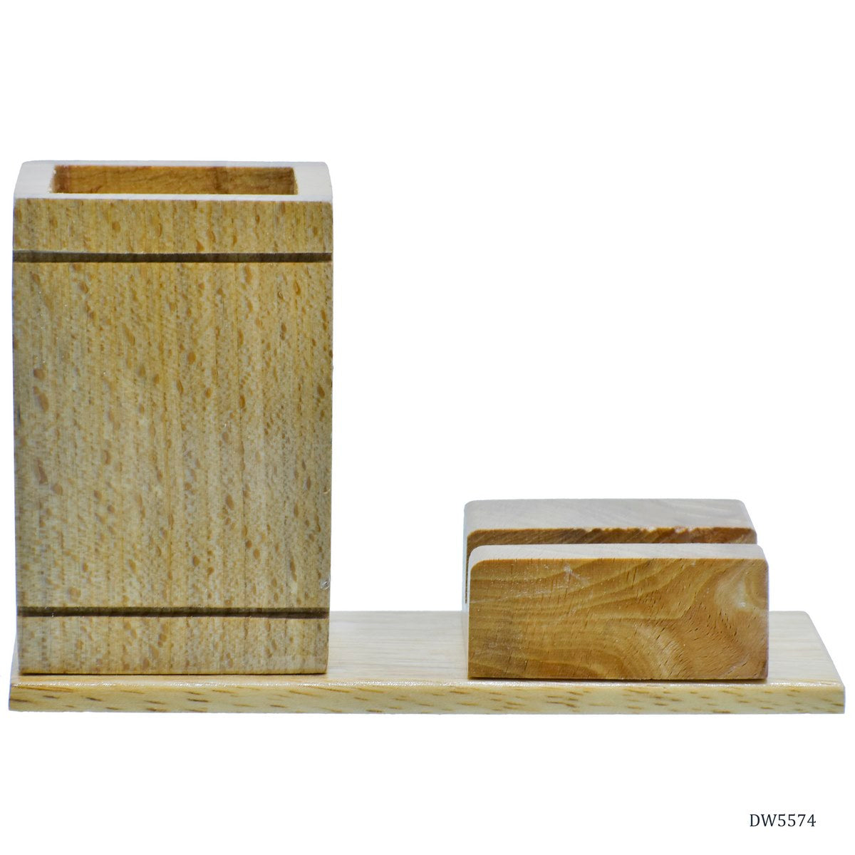 Gift To Love | Wooden Table  Pen Stand With Mobile Stand | Code : DW5574