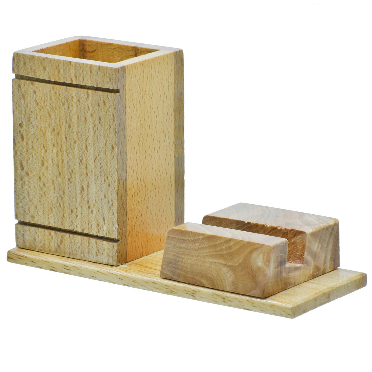 Gift To Love | Wooden Table  Pen Stand With Mobile Stand | Code : DW5574